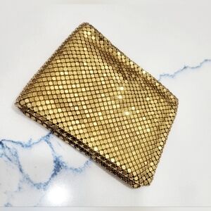 1950s Gold Mesh Metal Bifold Wallett